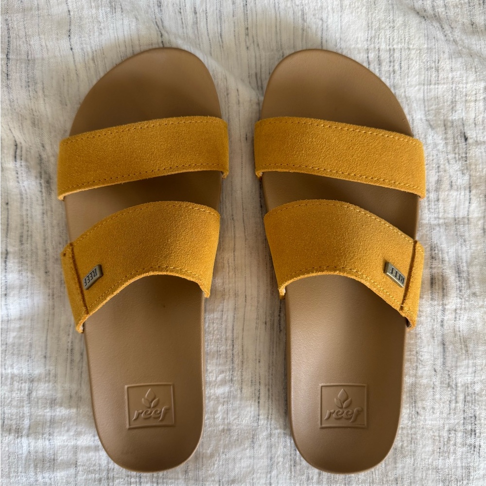 Yellow Reef Slide Sandals